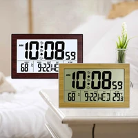 Multifunctional Large LCD Display Digital Alarm Clock With Thermometer Hygrometer Wall Clock Home Decoration Reloj de pared 2