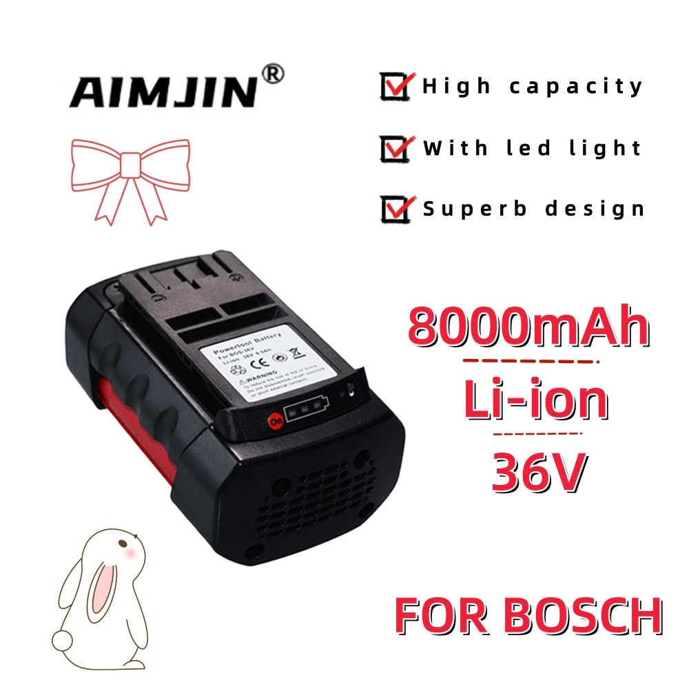 

Li-ion Rechargeable Battery For Bosch 36V 8000mAh For Bosch Power Tool Battery