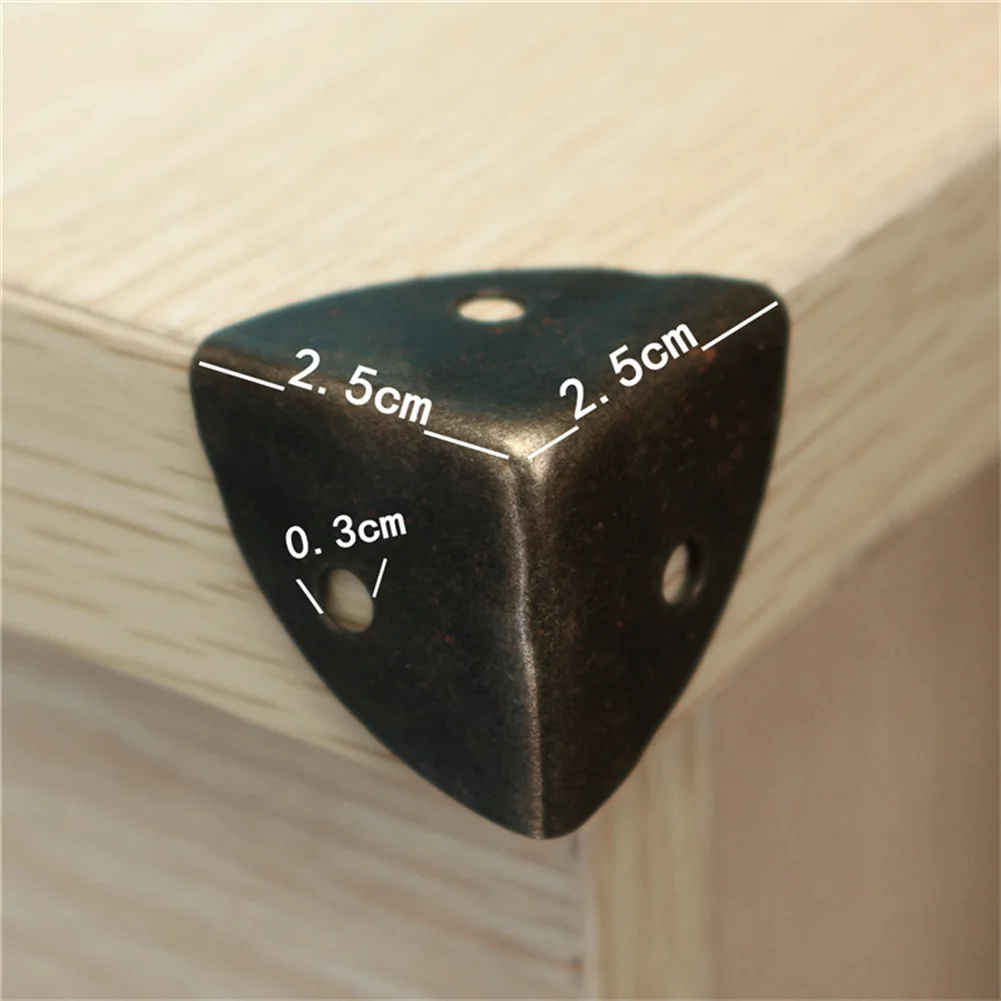 

12pcs Decorative Metal Jewelry Chest Gift Box Wooden Case Edge Corner Protector Corner Bracket Hardware Furniture Accessories