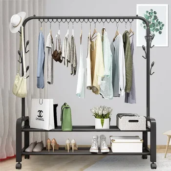 Home and Organization Shoes Closet Storage Shelves Clothes Rack Foldable Porte Manteau Mural Galvanized Metal Shelving Shoerack