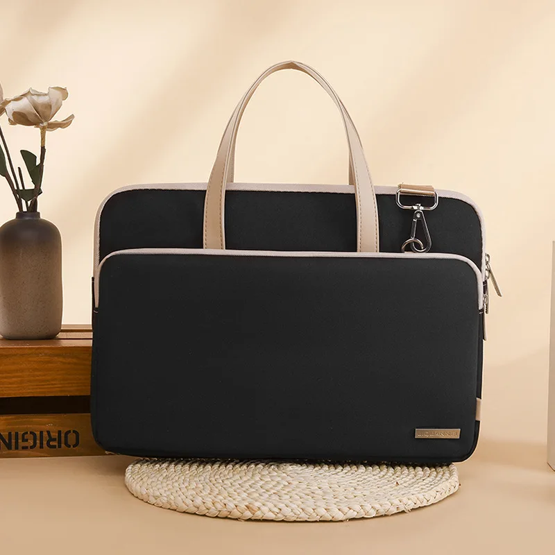 Women's 15.6 Inch Laptop Bag - Shoulder Messenger Case With Multiple Compartments