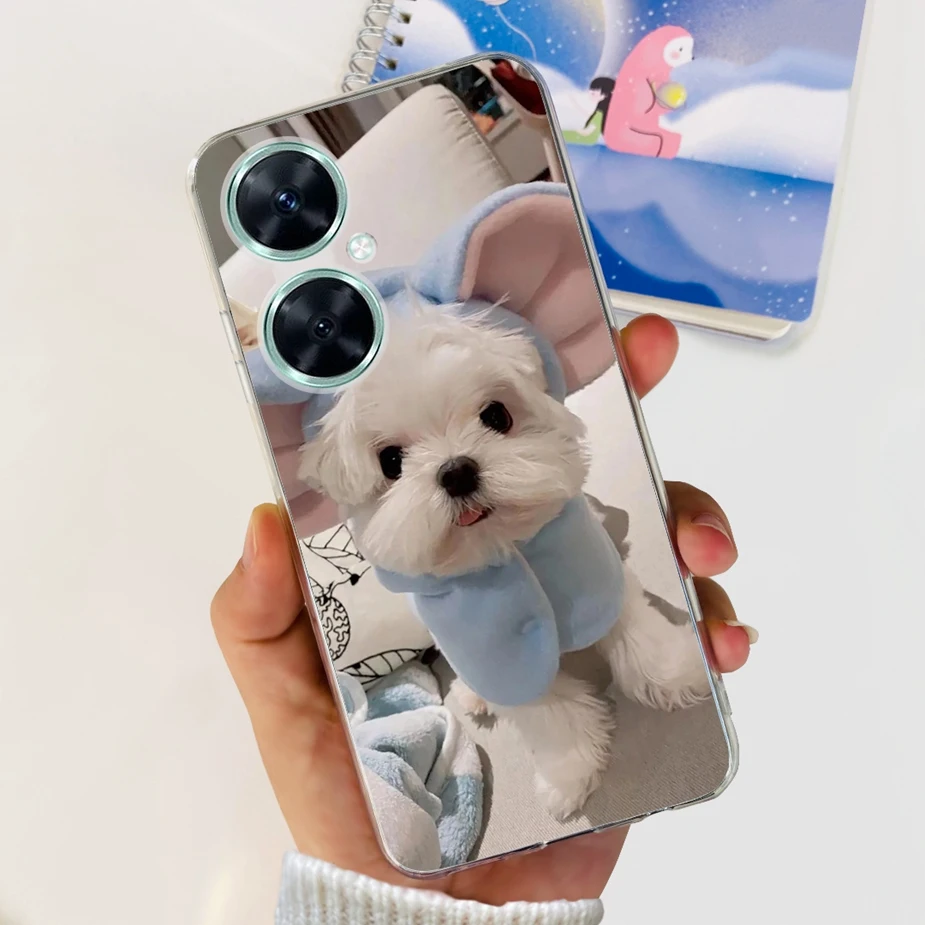 Vibrant Painted Clear Soft TPU Silicone Case - Compatible with Huawei Nova 11 Series
