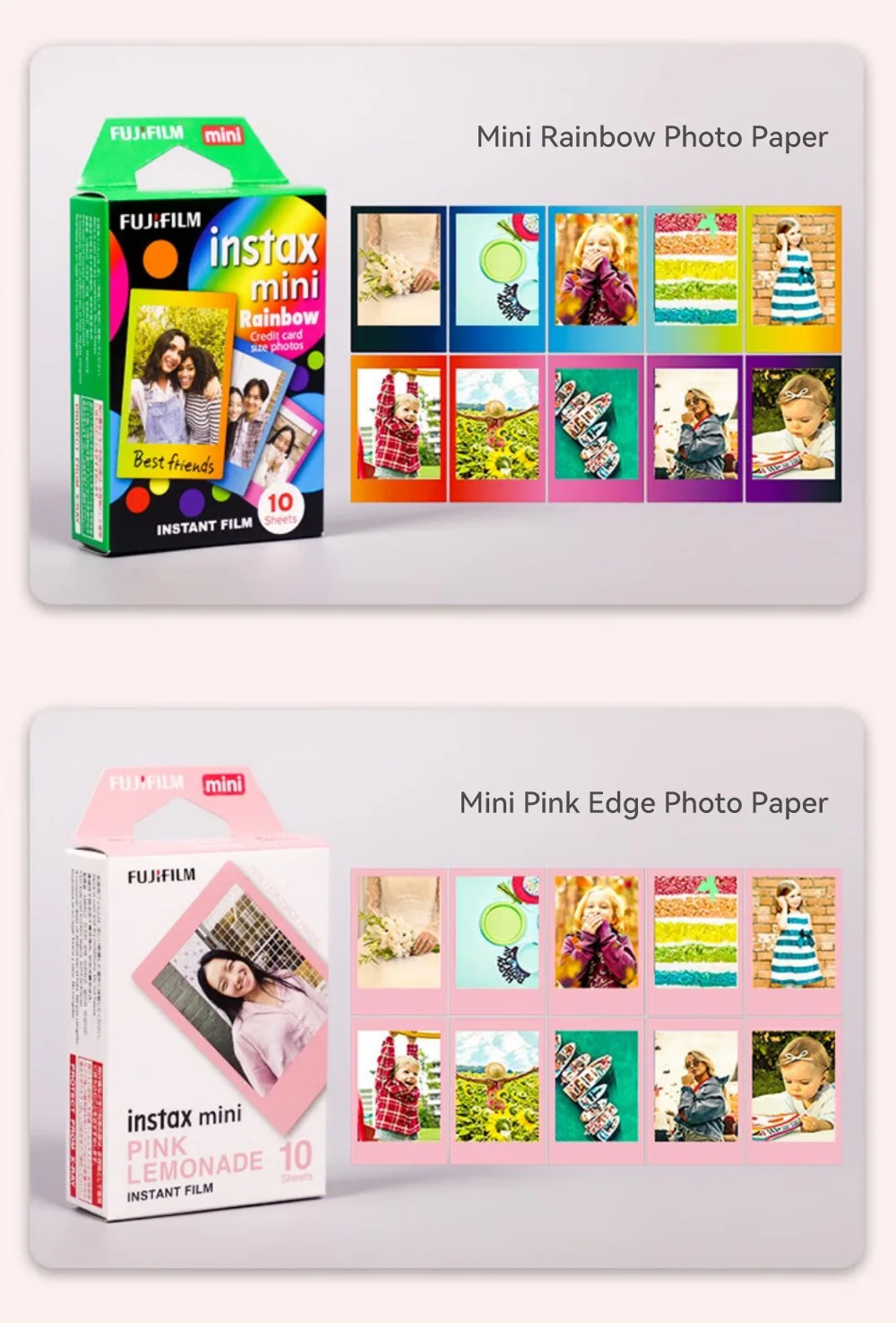 Description Picture 6 of itemOriginal Fujifilm Instax Mini 12 11 Film Photo Paper various styles For 9 SP2 70 7cs 8 11 25 90 50 Camera Lomo liplay link