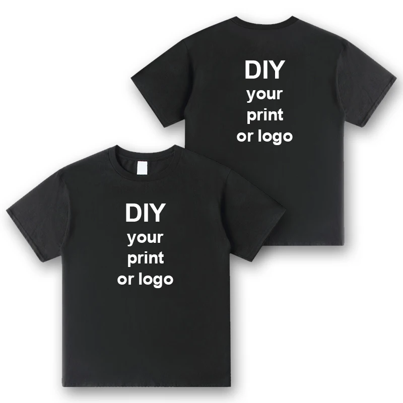 

Ctomized Printing Short T-shirt DIY School Team Ctomized Logo Print White Top Tee Shirts For Men And Women
