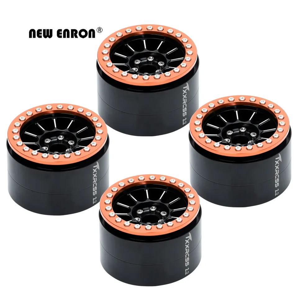 KEEDA 4 Pz/Set Metallo 2.2 "Beadlock Ruote Cerchi Per 1