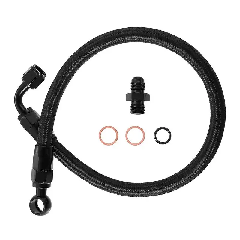 

New Braided Fuel For B/D Series 1992-2000 Civic 1994-2001 Integra Black Braided Fuel Line