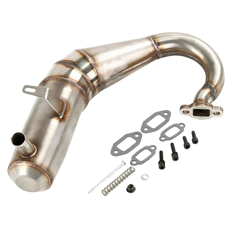 

Built-In Silencer R2 Exhaust Pipe, Low Sound Configuration For 1/5 Losi 5Ive T Rofun Rovan LT Kingmotorx2 RC Models