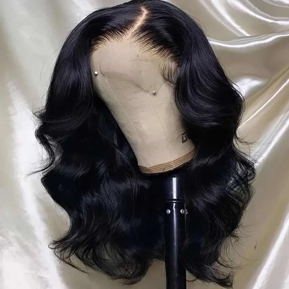 Glueless Wigs Human Hair Short Bob Wig Body Wave HD Lace Front Wigs For Black Women Put On And Go Pre Plucked 13x4 Lace Frontal