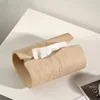 Modern Tissue Box Resin European Cave Stone Living Room Desktop Napkin Organizer Handwork Creative Home Decoration 3