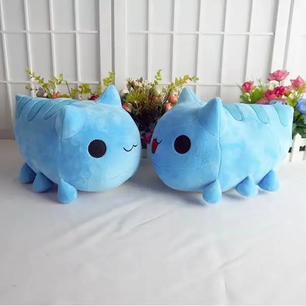 15/30CM Bugcat Capoo Plush Toy Anime Blue Cat Worm Cosplay Doll Stuffed Pillow  for Gift 4