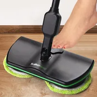 Mops Floor Cleaning Electric Rechargeable Wireless Rotating Electric Mops Automatic Mopping Machine Clean & Wax 2 In 1 2