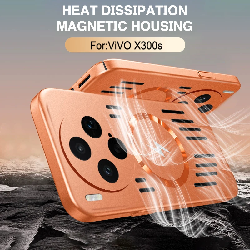 Sleek Heat-Dissipating Magnetic Phone Case with Wireless Charging Capability