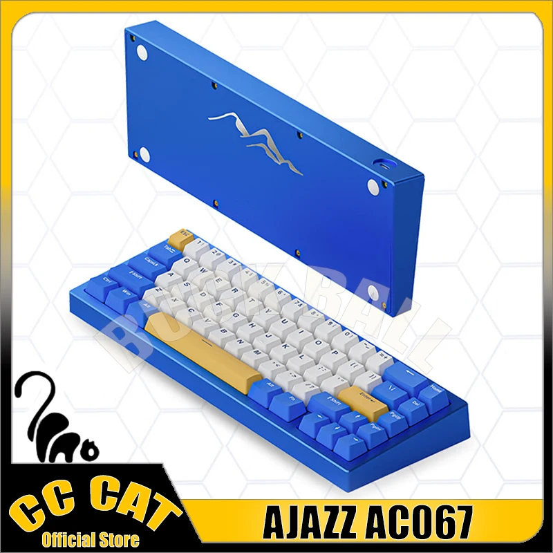 

Ajazz Ac067 Mechanical Keyboards Ac064 Aluminium Bluetooth Wireless Keyboard 3mode Gasket Rgb Hot-Swap Esport Gaming Keyboard