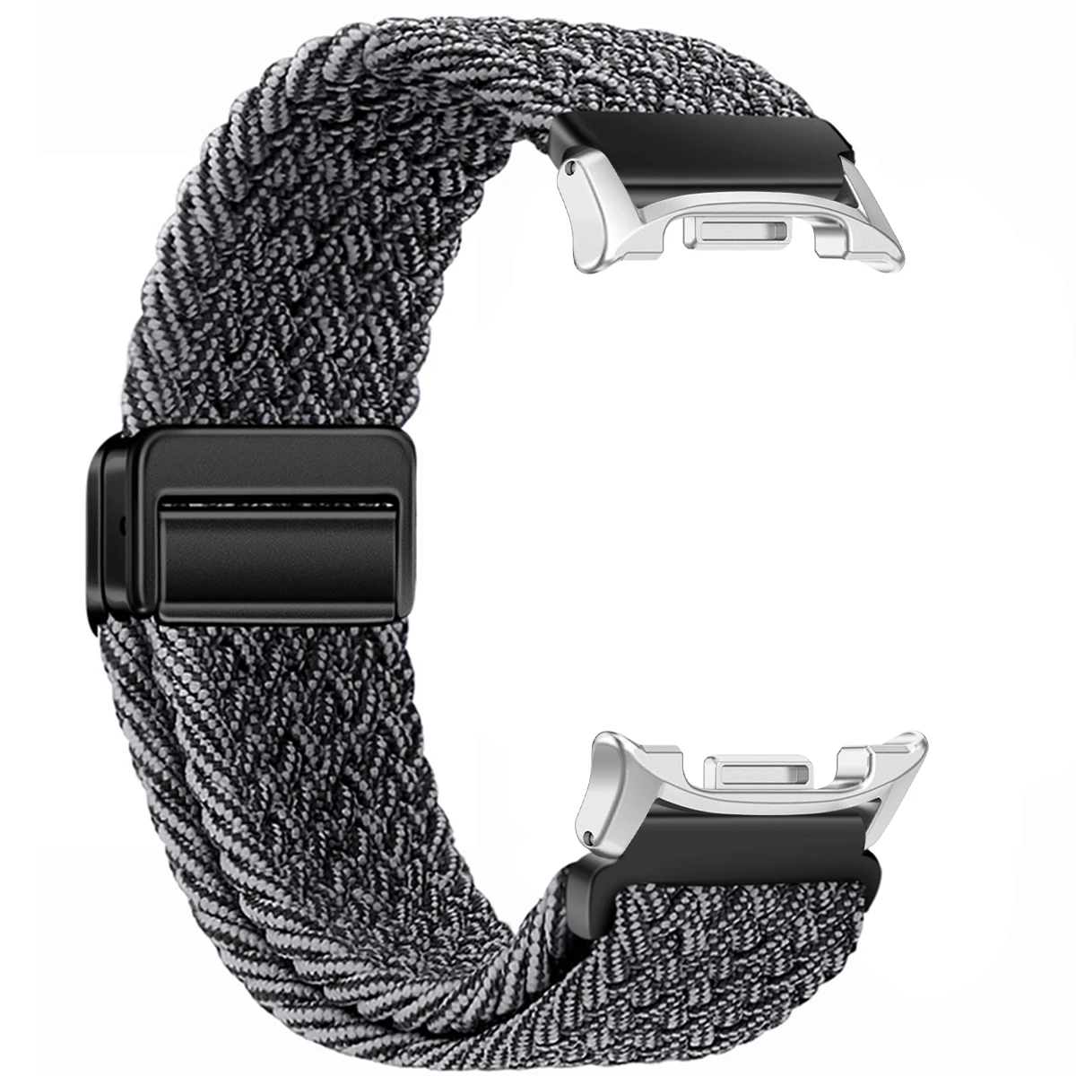 Magnetic Nylon Braided Solo Loop Bracelet - Adjustable Watch Strap