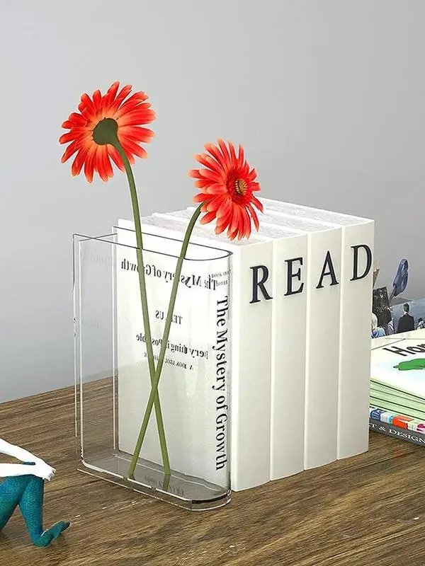 Clear Book Vase Clear Book Flower Vase Clear Book Vase for Flowers