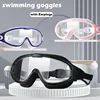 Swimming Goggles Silicone Swim Glasses Big Frame with Earplugs Men Women Professional HD Anti-fog Eyewear Swimming Accessories 3