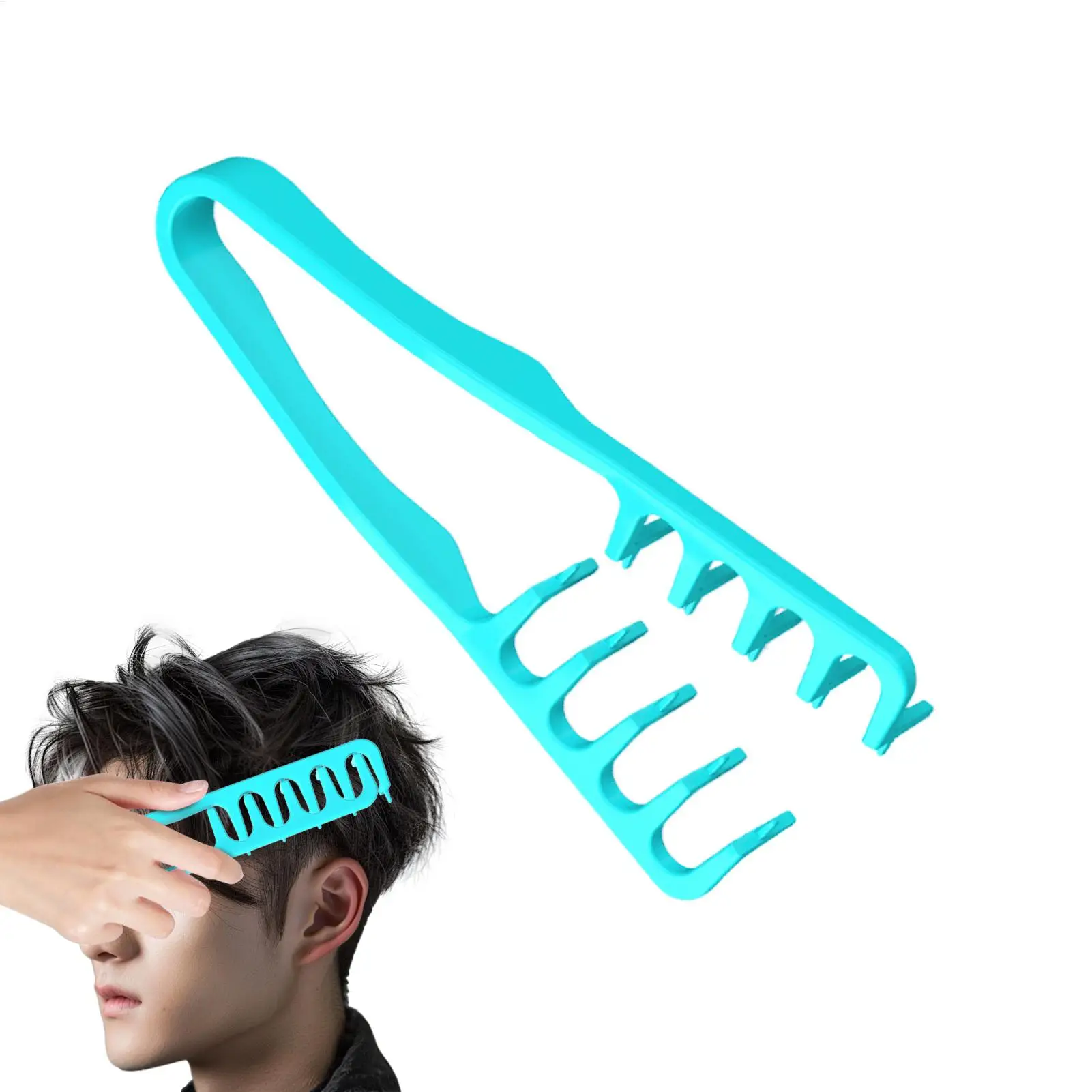 Hair Brush for Men Root Lifting Tool Volume Brush for Men Bang Hair Volume Root Lifting Clip Comb Tool for Friends Family Boys