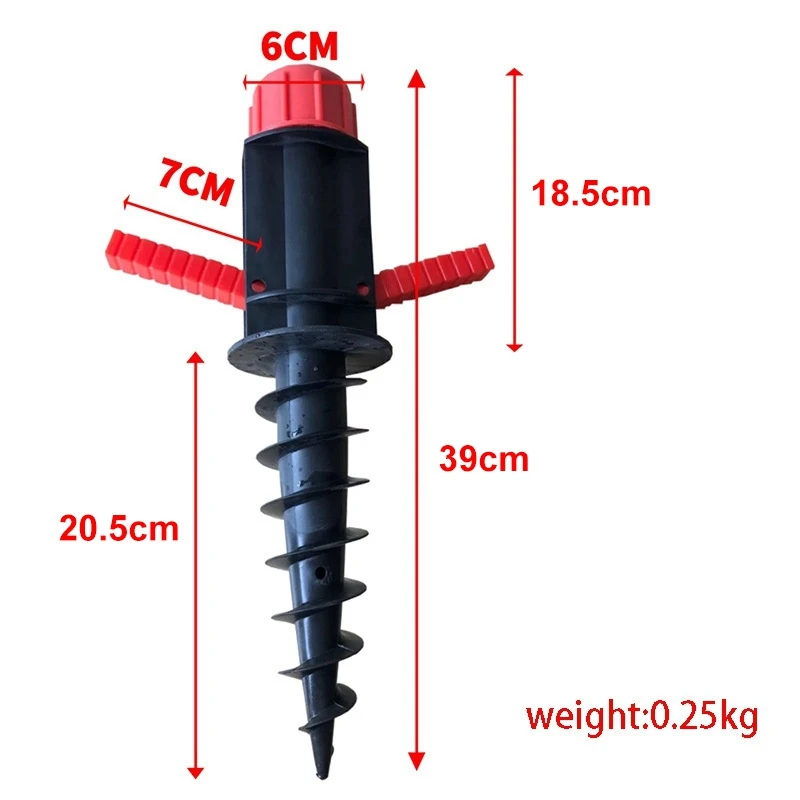 Beach Umbrella Sand Anchor Outdoor Camping Grass Auger Spiral Stand Storage Holder Heavy Duty Patio Lawn Home Garden 3