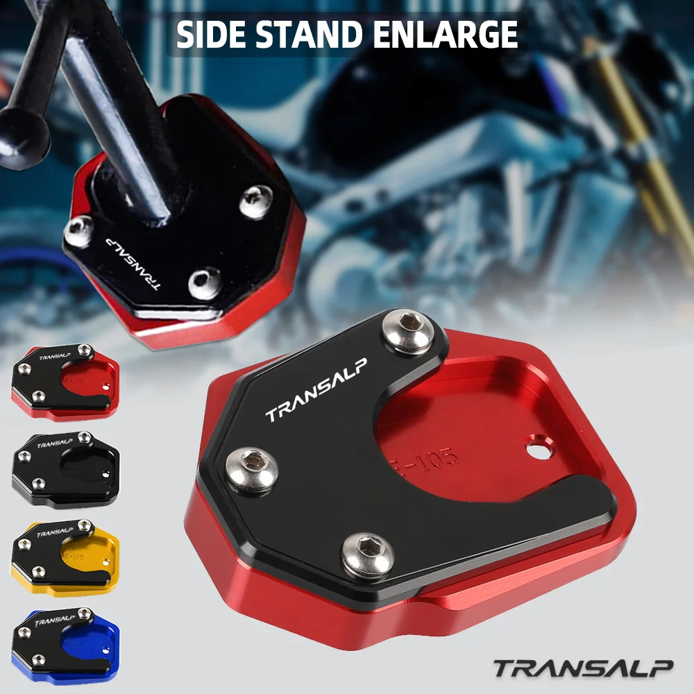 

For Honda XLV 600 650 700 TRANSALP XL600V XL650V XL700V Side Stand Foot Kickstand Enlarge CNC Moto Extension Support Plate Pad