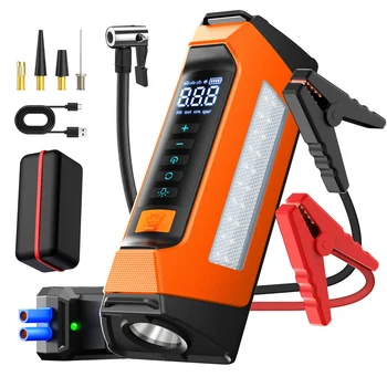 8000amp 200psi Professionale Auto Jumpstarter Multifunzione 12v Batteria Booster Super Compressore Accumulatori E Caricabatterie di Potere Salto di Avviamento Pompa di Aria