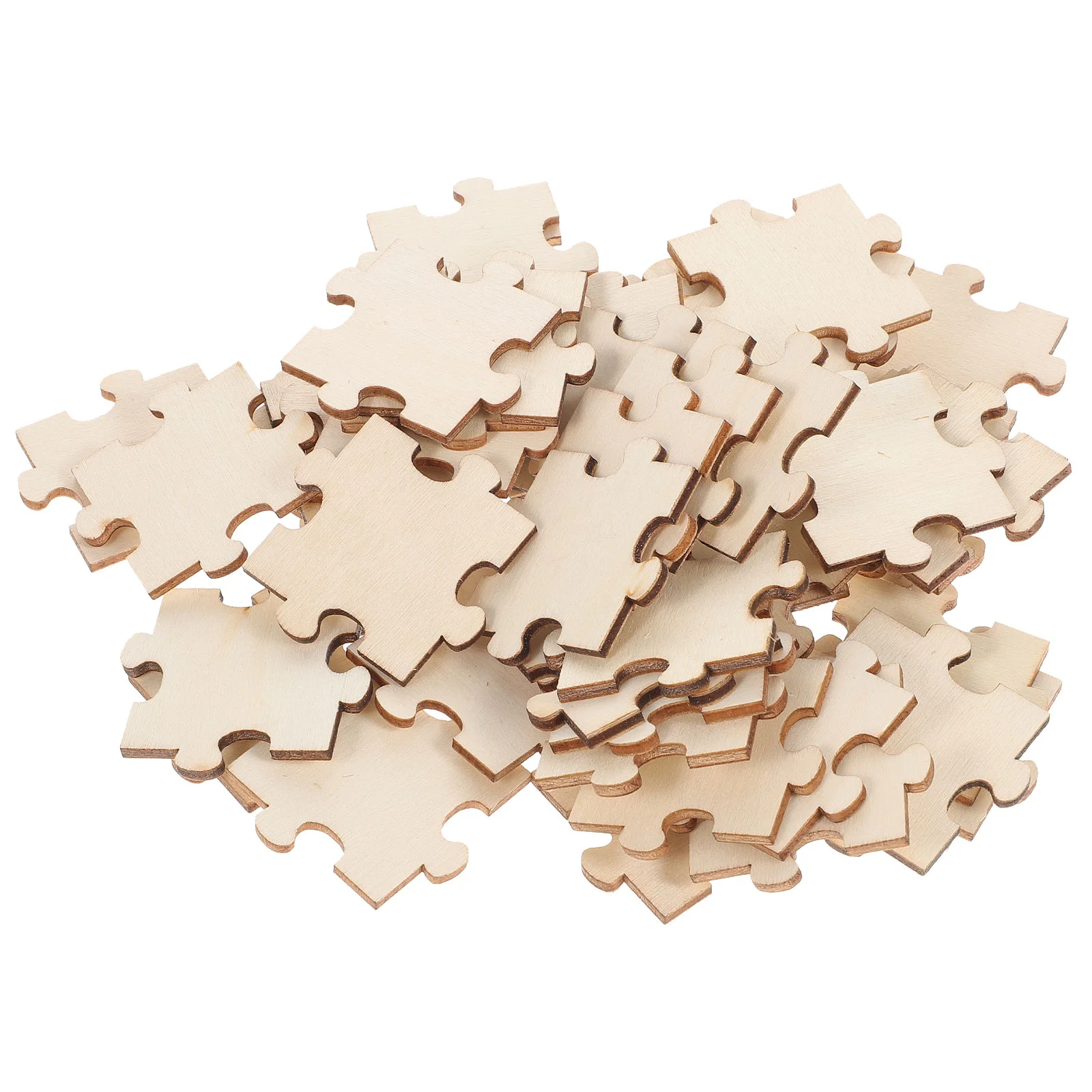 Blank Puzzle Pieces Unfinished Wood Puzzle Color Your Own Puzzles for Kids DIY log assembly block jigsaw button fila kids kids wood block evo kd3xm02278e650