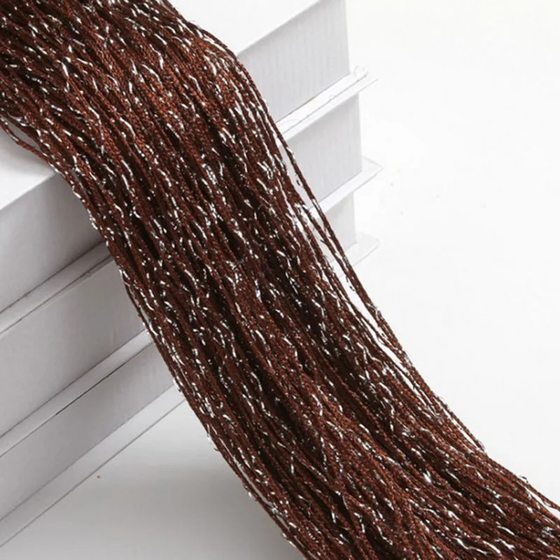 1 piece Glitter String Cheap Door Curtain Beads Room Dividers Beaded Fringe polyester fabric Window Panel 1x2m DIY Home Decor 