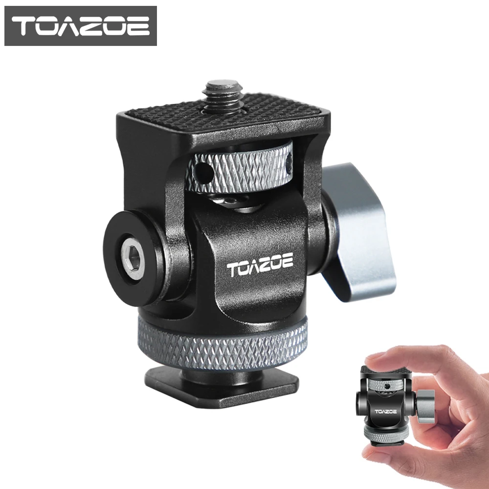 TOAZOE Field Monitor Mount Holder with Cold Shoe for 5’’ and 7
