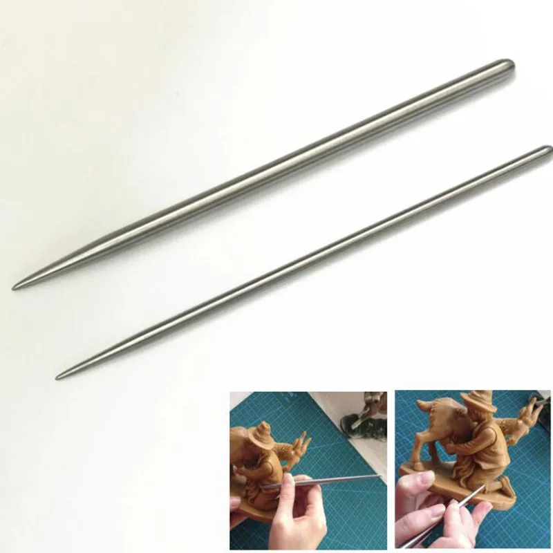 Polymer Clay Tools Pottery Tools Clay Sculpting Tools Pottery Sculpting Tools Clay Craft Tool Stainless Steel Rod Detail Needles for Pottery Modeling Carving Clay Sculpture Ceramics