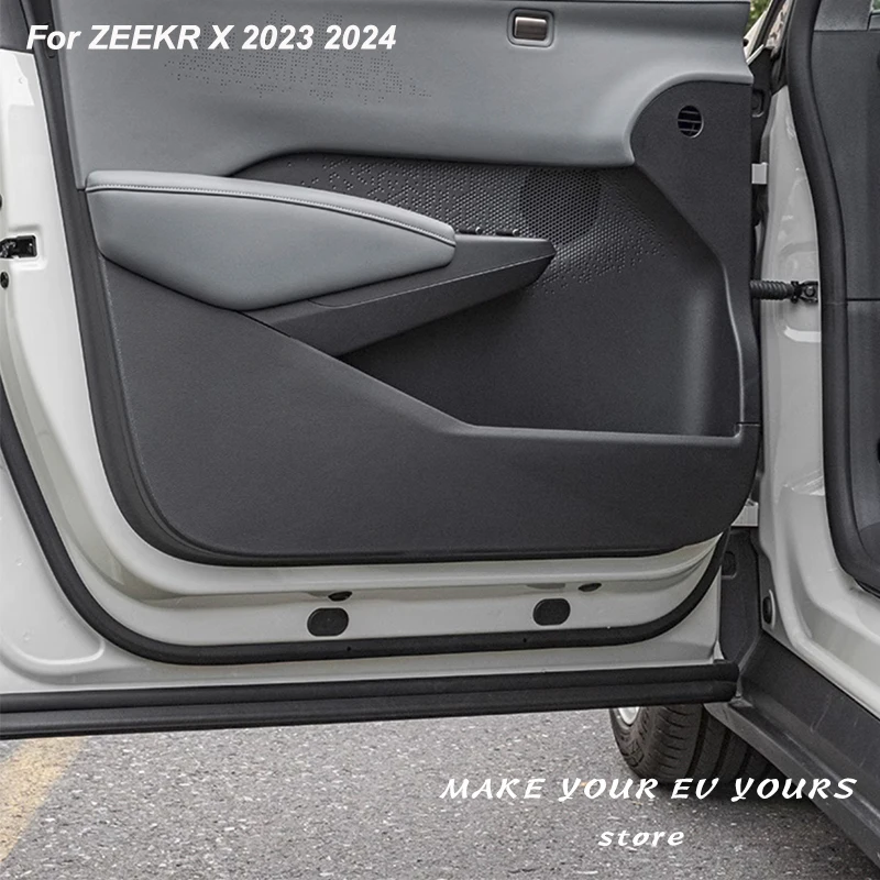 

For ZEEKR X 2023 2024 Car Door Anti Kick Pad Leather Protection Side Edge Protector Stickers Interior Accessori