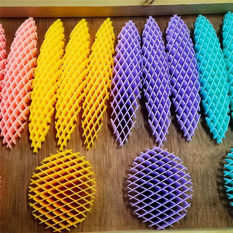 New Decompression Elastic Mesh Toys Solid Printed Radish Decompression Healing Toys Stretch Anti Stress Small Toy Ornaments fidget toys anti stress toys