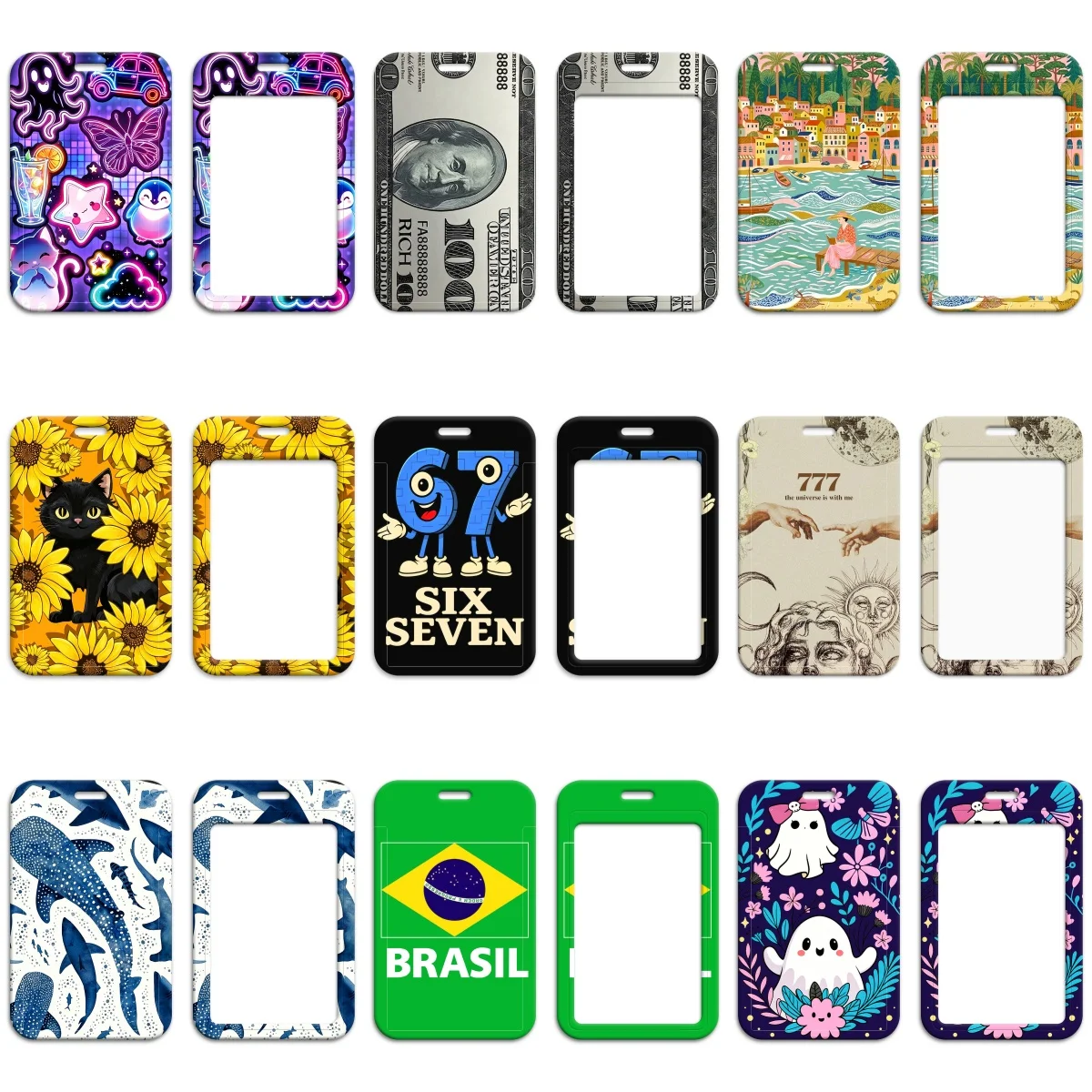 Chic Phone Lanyard Wallet Case with Fashionable Neck Strap and Card Holder