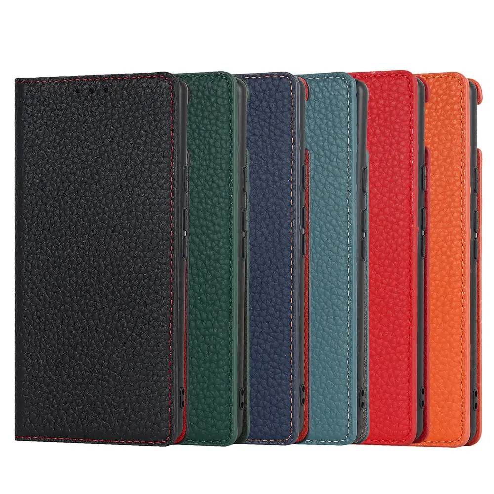 Genuine Leather Flip Cover for Google Pixel 6 8 Pro 7A 6A 6pro 8pro Magnetic Strap Wallet Case Full Protect Shockproof Fundas