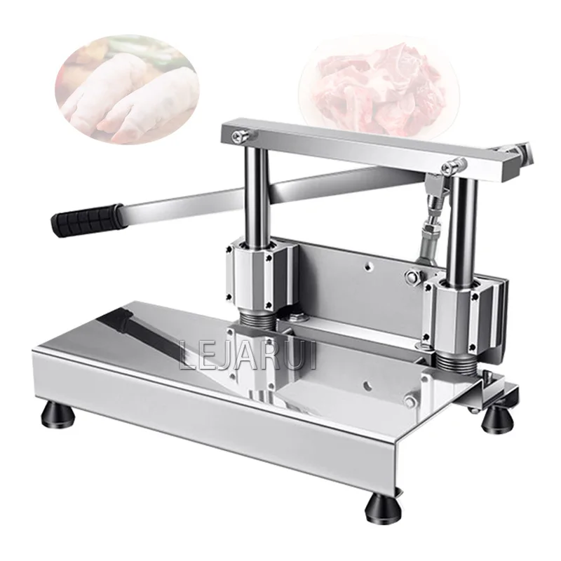 

Household Meat Slicing Machine Kitchen Tools for Chicken Duck Fish Ribs Lamb Thickness Adjustable Manual Slicer Bone Cutter