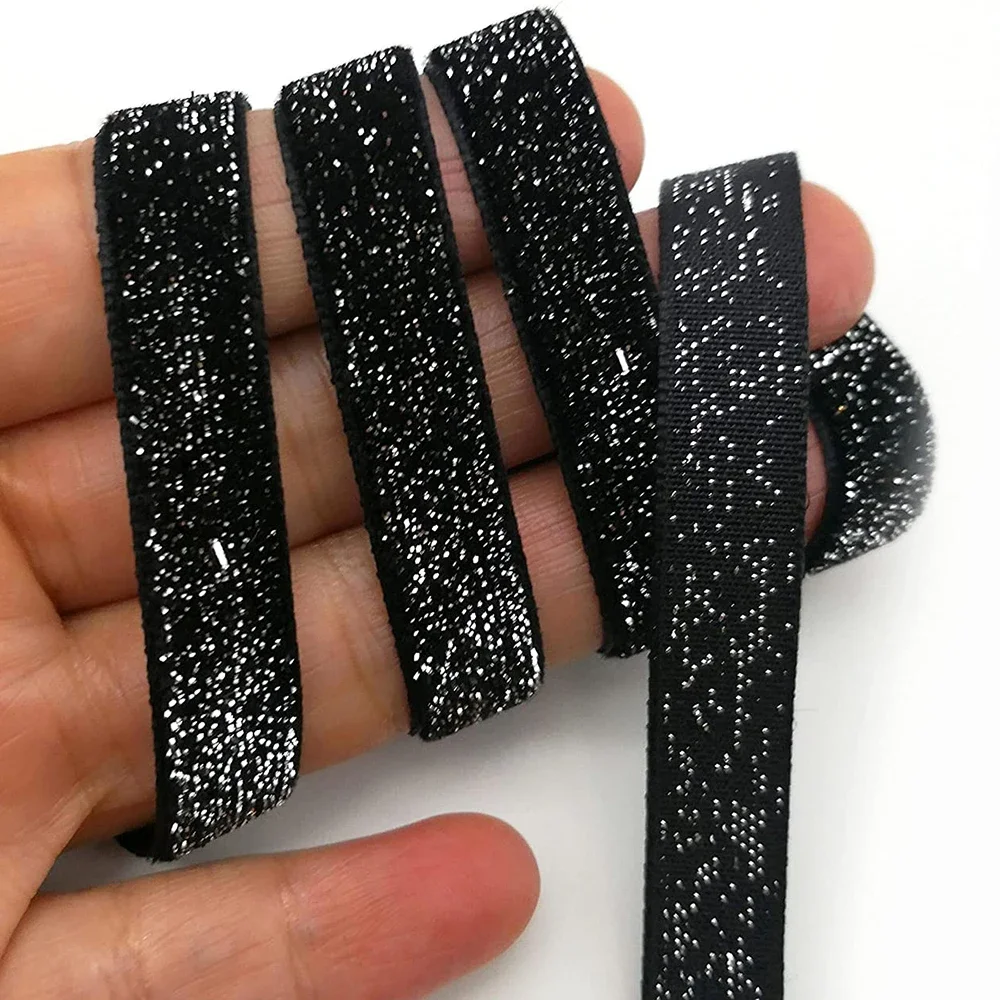 Multicolor Shimmer Glitter Velvet Ribbon for DIY Crafts and Decorative Wrapping