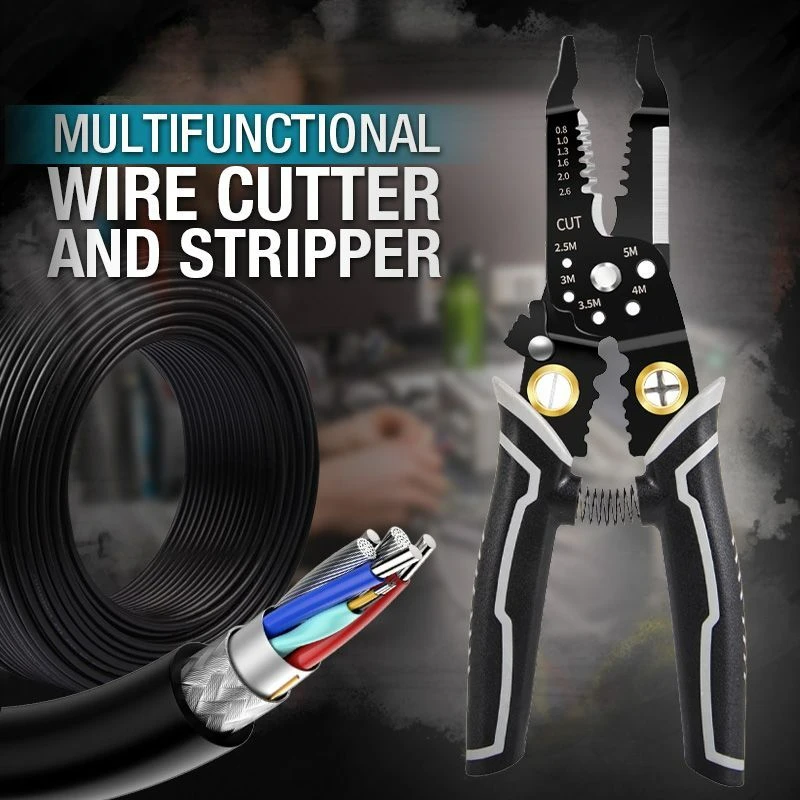 

Cutters Hand Stripper Cable Cutter And Plier Stripping Wire Crimping Multifunctional For Electrician Wire Terminal Tools