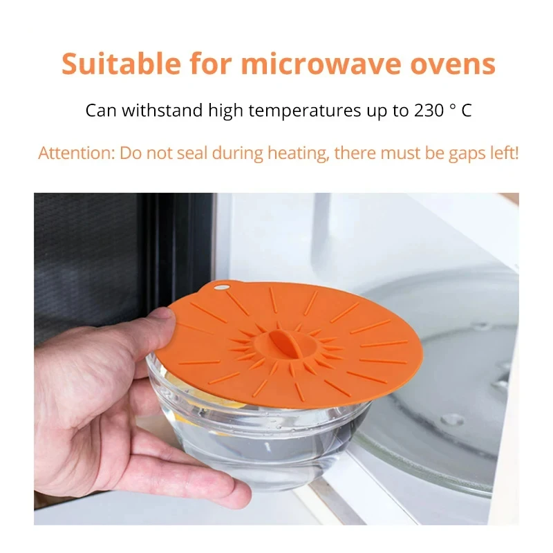 Food Cover 5pcs Environment-friendly Preservation Cover For Refrigerators Microwave Ovens Spill Proof