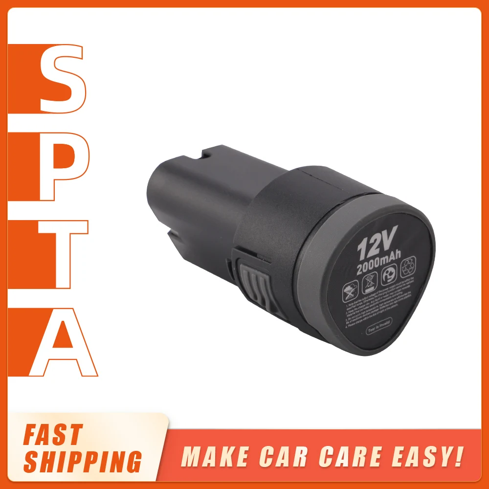 SPTA 12V 2000mAh Lithium ion Rechargeable Battery for SPTA 12V Cordless RO/DA Mini Car Polisher SPTA-LD104/LD101