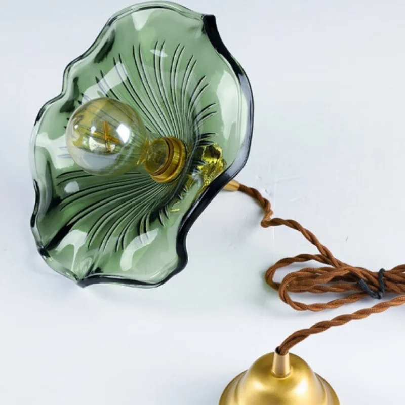 Nordic Chandelier Living Room Pendant Lights Flower Shaped Glass Lampshades Led Lamp Dining Table Lighting Bedroom Decoration - Image 3