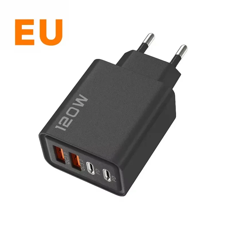 ตัวเลือกสินค้า อะแดปเตอร์ชาร์จเร็ว 4 พอร์ต USB-C 120W ชาร์จได้ทุกแบรนด์