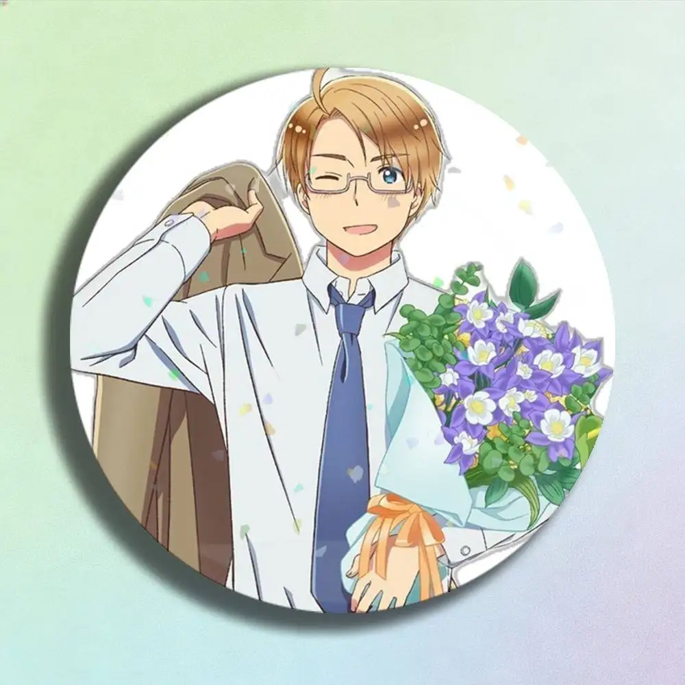 Anime Hetalia World Stars Alfred F. Jones Laser-Abzeichen, kreative Anstecknadeln, Brosche für Tasche, Kleidung, Hut, Dekoration, Geschenke, Fans, Sammlerstücke – Detail 11