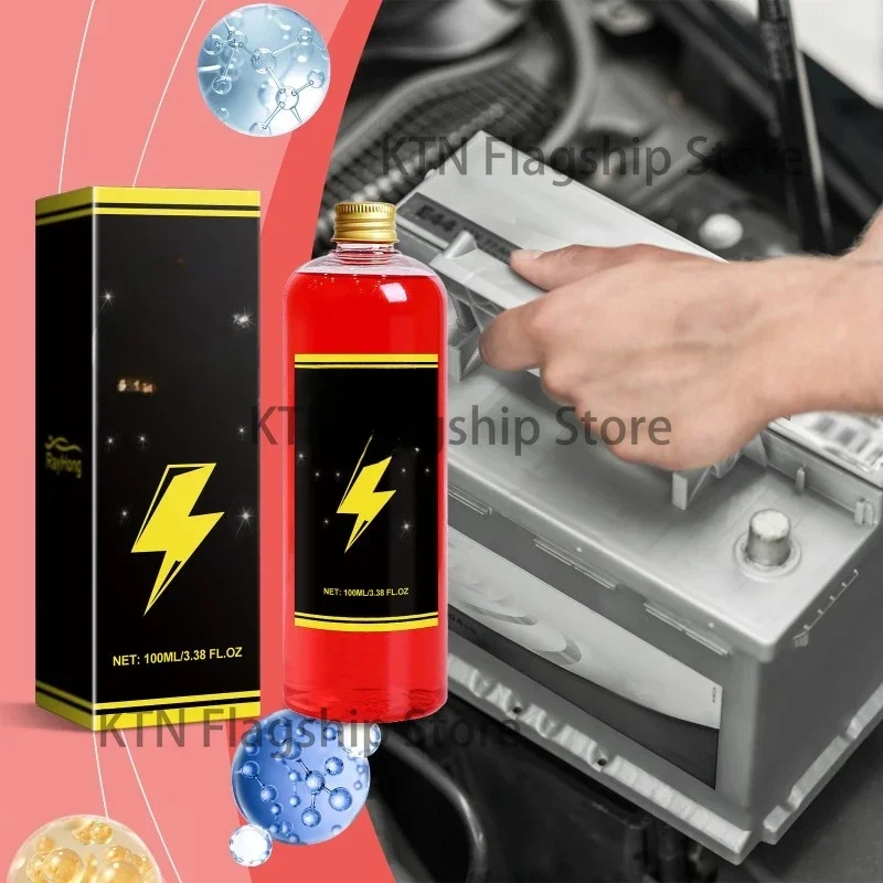 100ml，Battery Repair Fluid Safe Effective Battery Restore Liquid Repair Liquid Solution Extends Battery Life for Truck Car