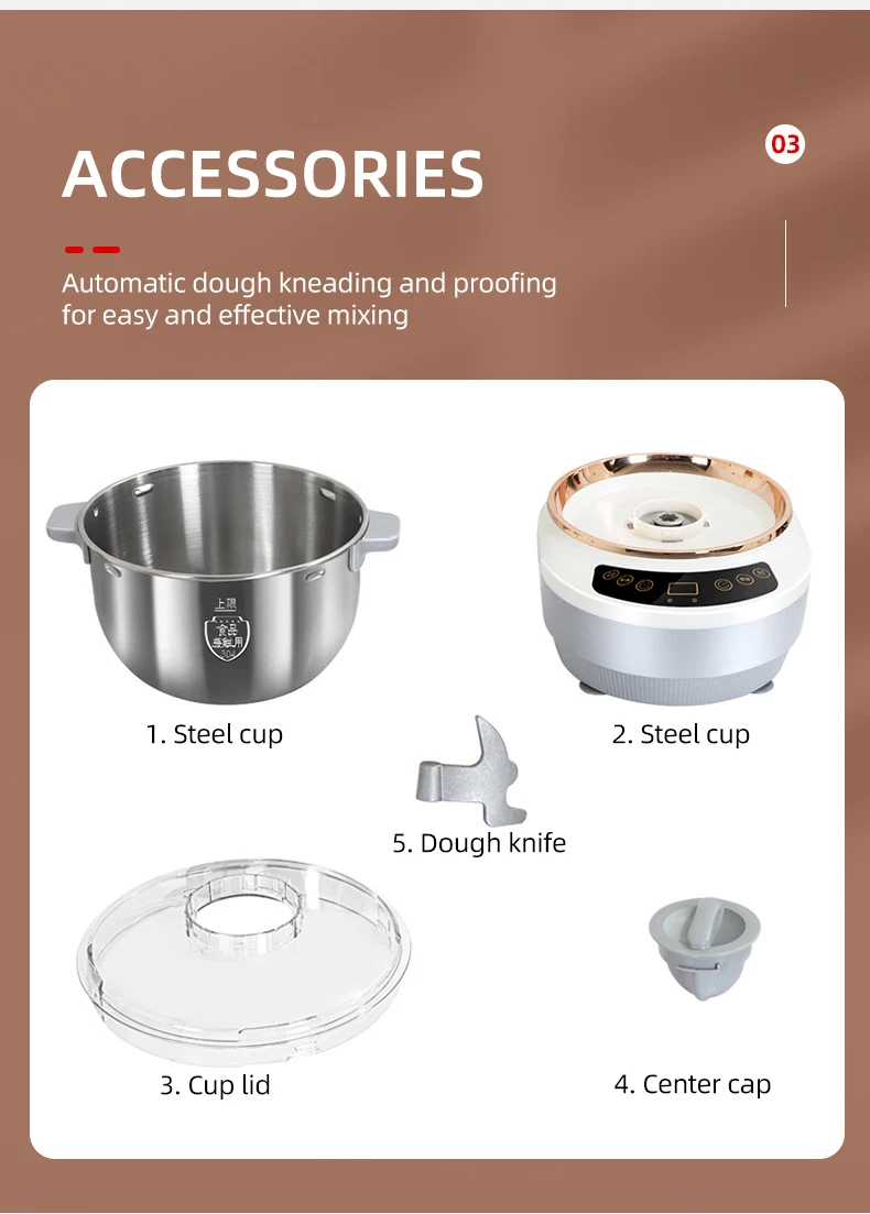 DIVEDEER خلاط منزلي آلة العجن الصغيرة المنزل آلة ا...