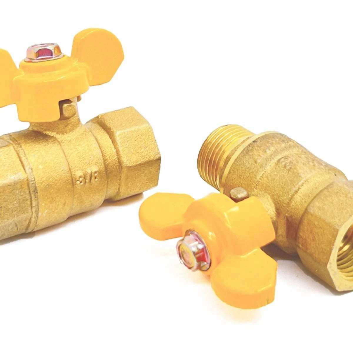 Valvola A Sfera In Ottone DN15 – Filetto BSP Maschio 1/2” Per Tubo Da Giardino 15mm