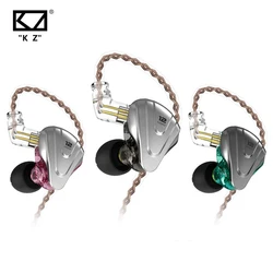 KZ ZSX Terminator Metal Headset 5BA+1DD Hybrid 12 drivers HIFI Bass Earbuds In-Ear Monitor Noise Cancelling Earphones