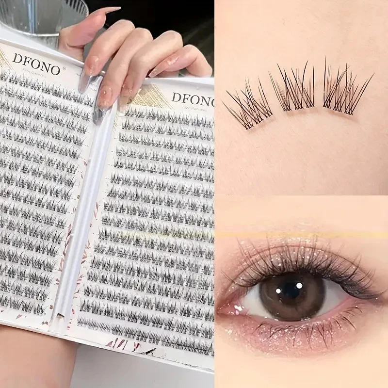 Soft Fish Tail Cluster Eyelashes - Perfect for Makeup