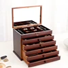 Wood Drawer Jewelry Box Organizer for Ring Necklace Jewelry Boxes Storage Women Bracelet Earrings Tray Separators 1