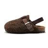 Autumn Winter New Children's Cork Sandals Boys Girls' Outside Warm Sandals Home Slipper Toddler Prewalker Slipper Toddler Shoes 1