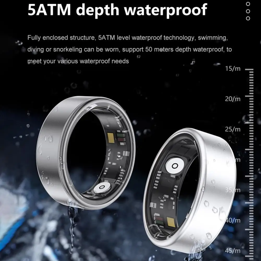 Smart Health Ring for Women Men Tracker with Heart Rate Blood Oxygen 5 7 Days Battery Life Sleep Monitor Ring for IOS Android