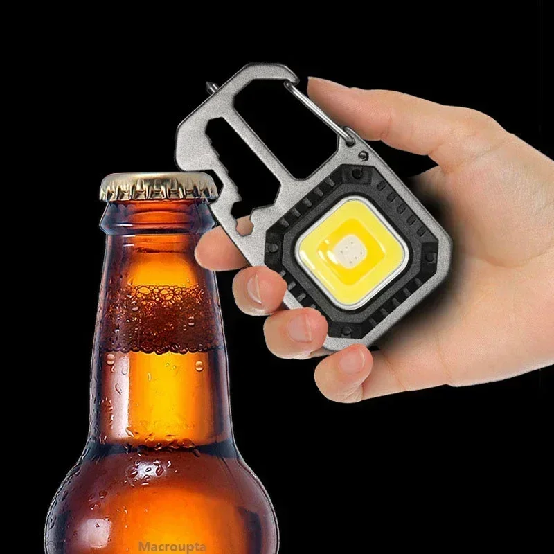 Handheld flashlight mini led light pocket flashlight mini led night light Mini LED Flashlight Portable Work Light Pocket Keychains Flashlight USB Rechargeable For Outdoor Camping Small Lights