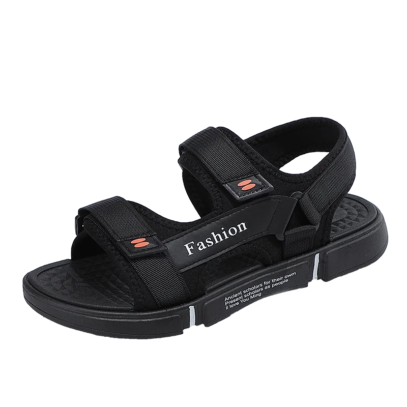 Sapatos masculinos casuais para caminhada ao ar livre praia verão leve respirável couro anti derrapante sandálias com sola macia romana_voghion.com